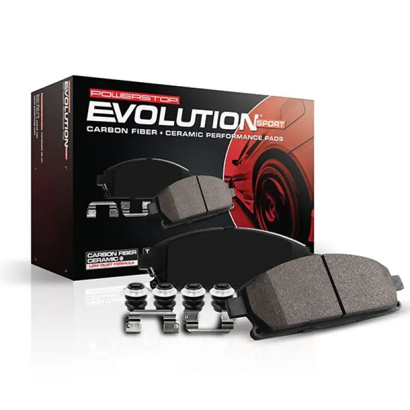 Power Stop Z23 Evolution Sport Brake Pads For 2023–2024 Toyota Gr Corolla – Rear Axle W/ Mounting Hardware 1