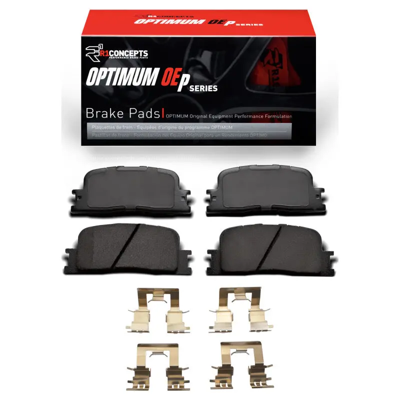 R1 01-03 Toyota Highlander Rear Optimum Oe Pads & Hardware Kit 1