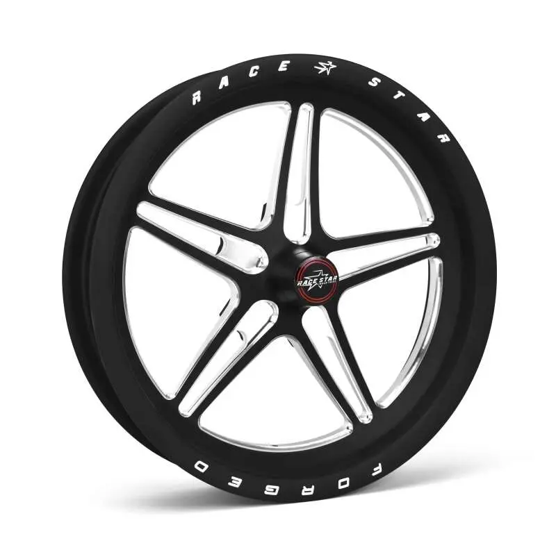 Race Star 63 Pro Forged Spindle-Mount Wheel – 17X2.4", 1.13" Backspace, Black Anodized/Machined Finish 1