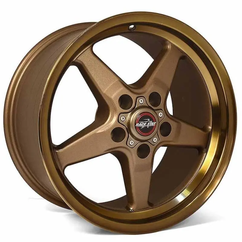 Race Star 92 Drag Star Bracket Racer Wheel – 17X9.5", 5X115Mm Bolt Pattern, 6.125" Backspace, Bronze Finish 1