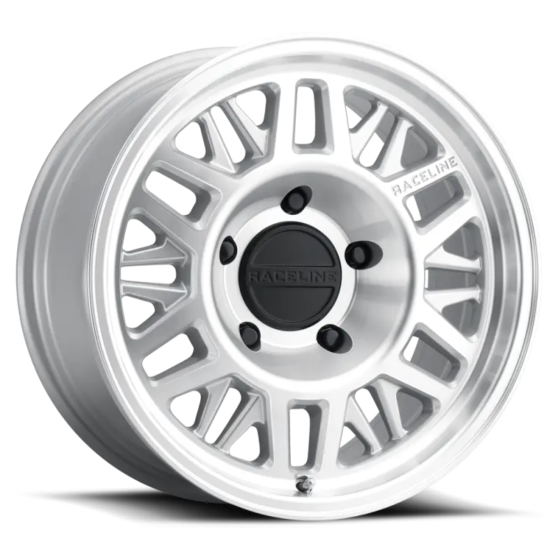 Raceline 451Mc Ryno Tr Trailer Wheel – 15X5In, 5X4.5In Bolt Pattern, Zero Offset, 3.19In Center Bore, Machined Finish 1