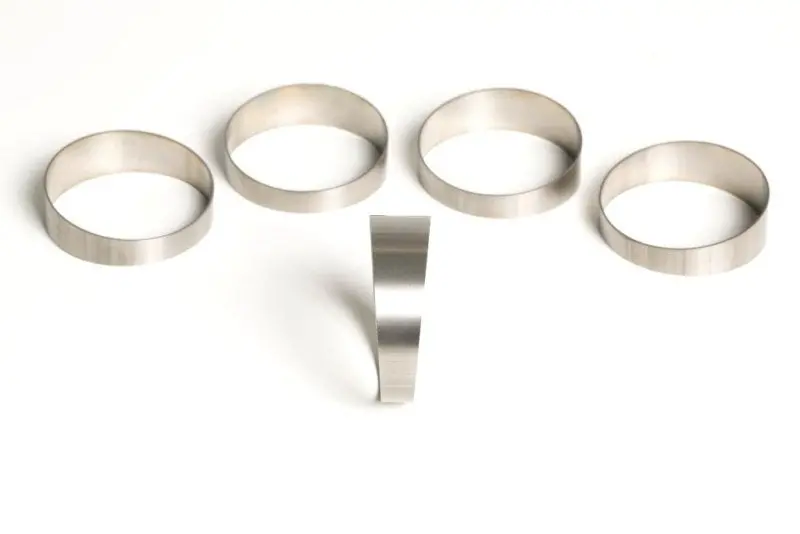 Ticon Industries 2.36In 45 Degree 1.7D/4.01In Clr Lr 1.2Mm/.047In Wall Titanium Pie Cuts - 5Pk 1