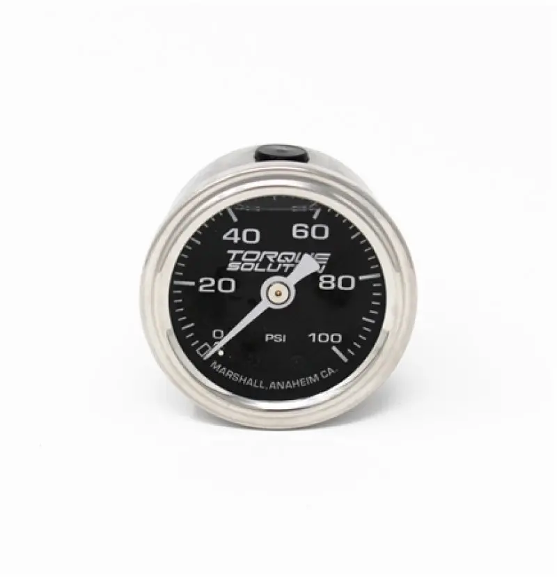 Torque Solution 100 Psi Fuel Pressure Gauge With 1/8" Npt Thread 1