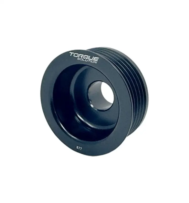 Torque Solution Lightweight Black Alternator Pulley For Subaru Ej Wrx (2002–2005) And Sti (2004–2006) 1