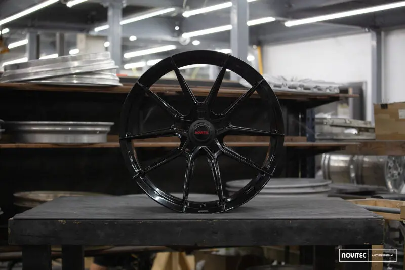 Vossen X Novitec Nf10 Forged Alloy Wheel – 21×9.5″, Et38, Gloss Black – Front Fitment For Ferrari 296 1