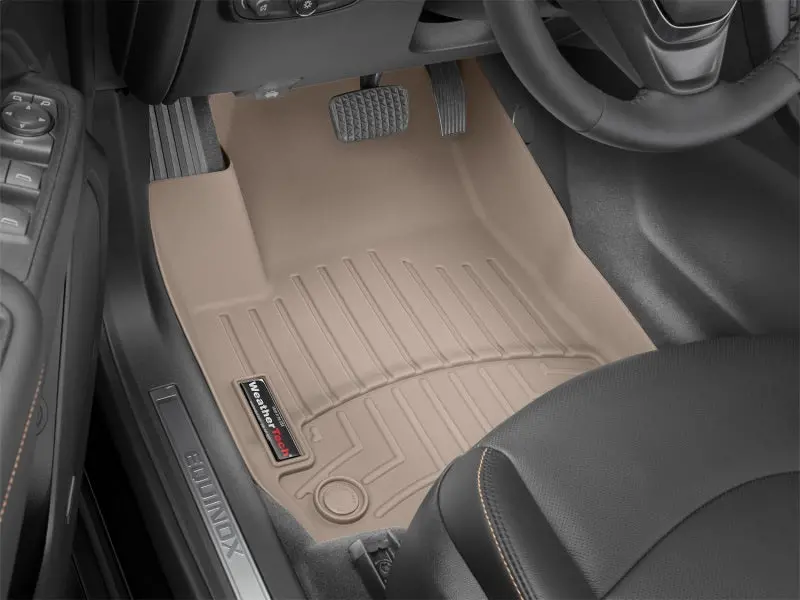 Weathertech Front Floorliner For 2008–2014 Chevrolet Silverado 2500/3500 Crew & Extended Cab – Tan Color, Custom Fit 1