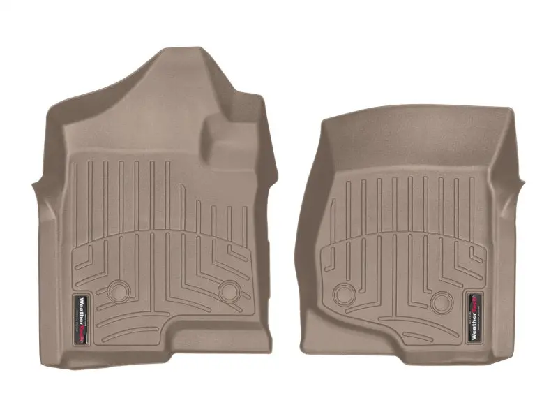 Weathertech Front Floorliner For 2008–2014 Chevrolet Silverado 2500/3500 Crew & Extended Cab – Tan Color, Custom Fit 2
