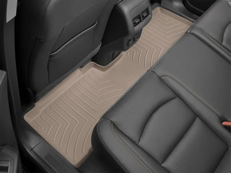 Weathertech Rear Floorliner For 2018–2023 Volkswagen Atlas With Second-Row Bench Seating – Tan 1