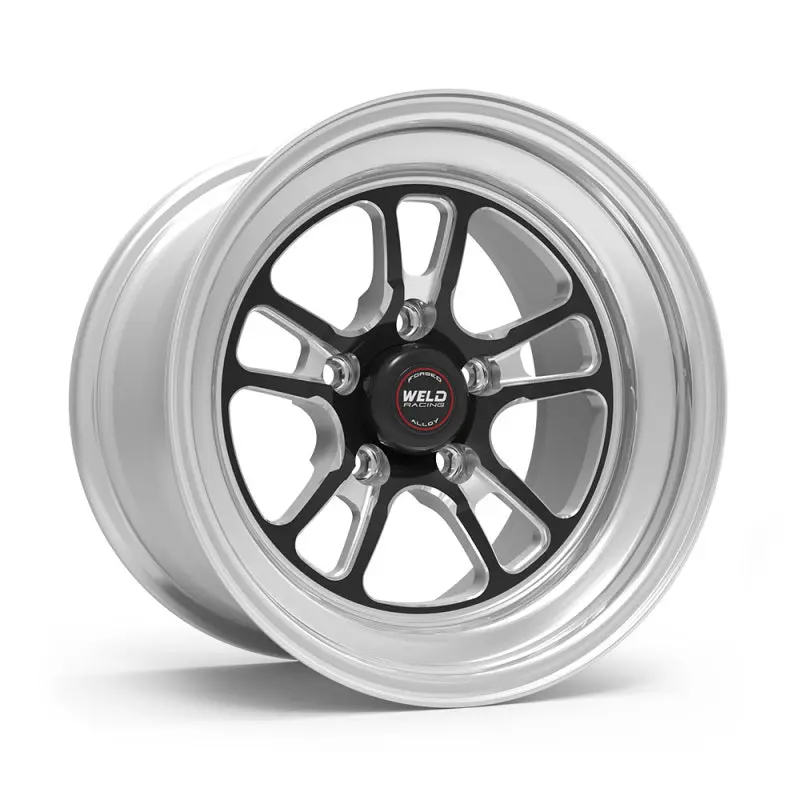Weld S70 Rt-S Forged Aluminum Wheel – 15X8In, 5X120.65Mm Bolt Pattern, 3.5In Backspace, Black Center With Polished Lip 1