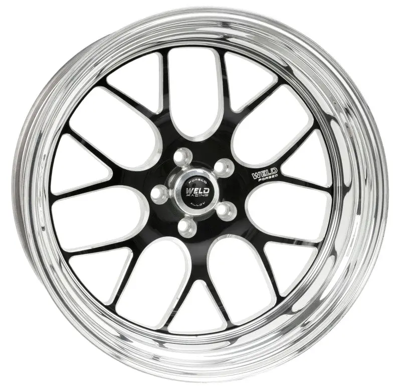 Weld S77 20X17 / 5X4.75 Bp / 7.3In. Bs Black Wheel (High Pad) - Non-Beadlock 1