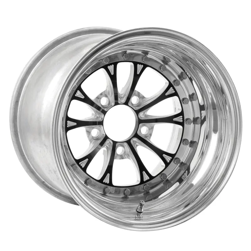 Weld Vitesse 15X9 Black Alloy Wheel – 5X4.75 Bolt Pattern, 5.5In Backspace, Non-Beadlock Design 1