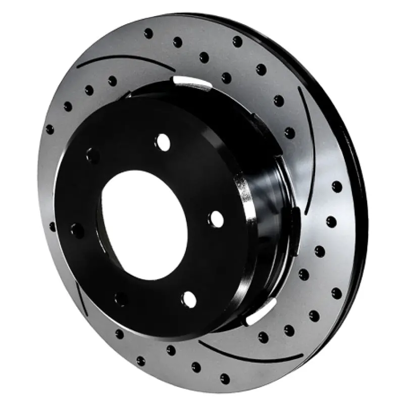 Wilwood Srp Drilled Rear Rotor & Hat Assembly – 6X5.5" Bolt Circle, Left-Hand Side, Black Coating 1